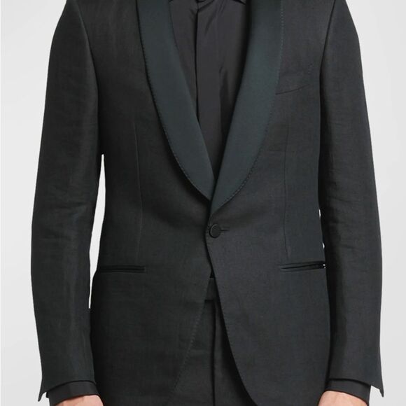 Ermenegildo Zegna Black Tuxedo Shawl-Collar - Picture 1 of 16